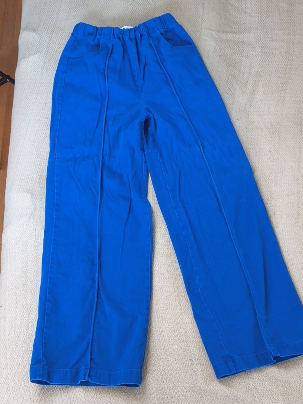 LF Markey Seamed Cotton Pull On Straight-Leg Pants with Elastic Waist 6